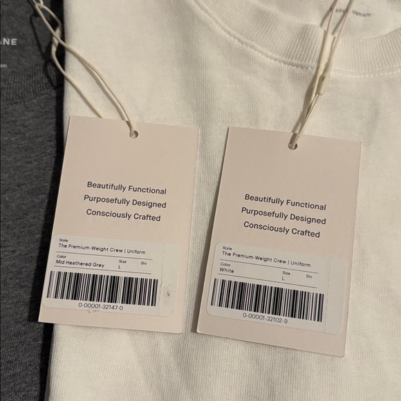3/$30 🧨 Everlane Premium-Weight Crew Uniform (2) Black & Grey Bundle - Picture 3 of 4